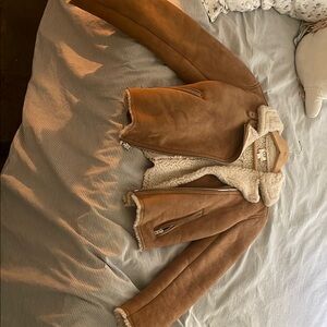 Women's Brown Shearling Jacket